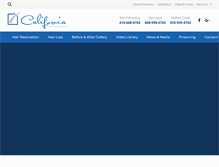 Tablet Screenshot of californiahairsurgeon.com